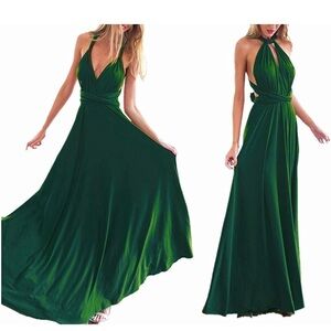 Women Transformer Evening Long Dress Multi-Way Wrap Convertible Wedding Maxi